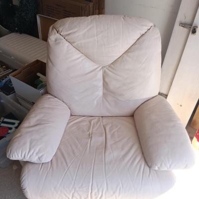 LOT 267: USA Made Reclining Swivel Chair