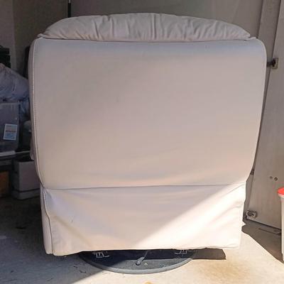 LOT 267: USA Made Reclining Swivel Chair