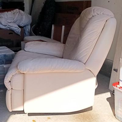 LOT 267: USA Made Reclining Swivel Chair