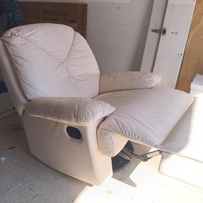 LOT 267: USA Made Reclining Swivel Chair