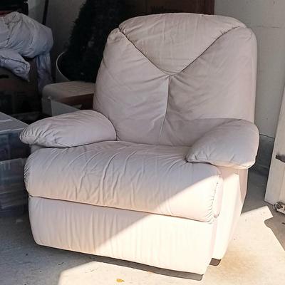 LOT 267: USA Made Reclining Swivel Chair
