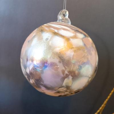 LOT 266: Easter Collection - TY Beanie Babies, Tree with Ornaments, Hand Blown Glass Ball, Metal Rabbit Dish & More