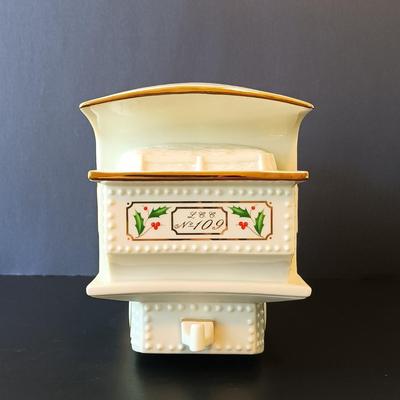 LOT 263: Lenox Holiday Junction Train Engine and Wagon with Ornament