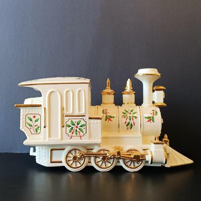 LOT 263: Lenox Holiday Junction Train Engine and Wagon with Ornament