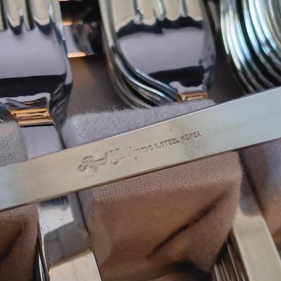 LOT 255: Large Collection of Plated and Stainless Steel Silverware