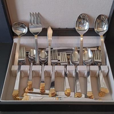 LOT 255: Large Collection of Plated and Stainless Steel Silverware