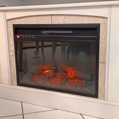 LOT 253: Mantel Console Electric Fireplace
