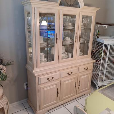 LOT 251: Solid Wood China Cabinet