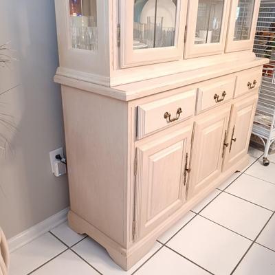LOT 251: Solid Wood China Cabinet