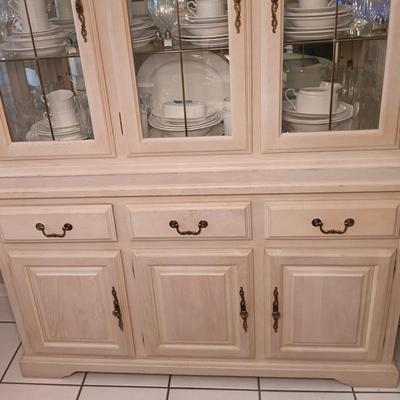 LOT 251: Solid Wood China Cabinet