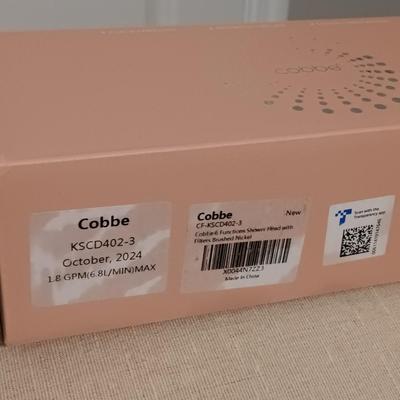 LOT 244: NIB Cobbe 6-Function Shower Head, NIB Miracle Sheets, Glass Tear Drop Table Lamp, American Drew Pencil Reed Stool & More