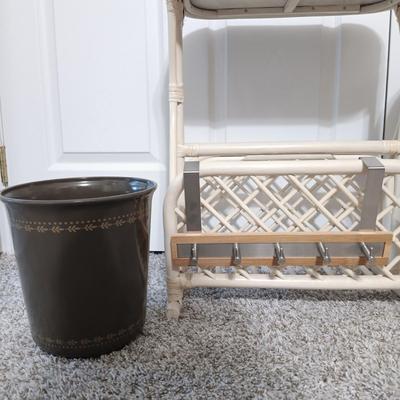 LOT 246: Rowenta Focus DW 5080 Iron, Vintage Rattan Magazine Table, Rattan Drum Table & More