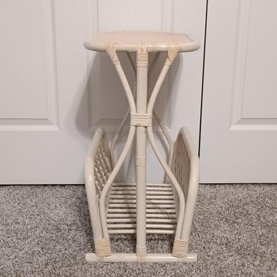 LOT 246: Rowenta Focus DW 5080 Iron, Vintage Rattan Magazine Table, Rattan Drum Table & More