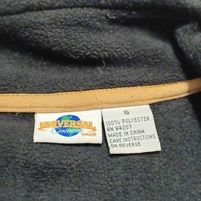 LOT 247: Vintage Seiko Disney Faux Wood Mickey Mouse Clock with (2) Universal Studios Sweaters Sz Small