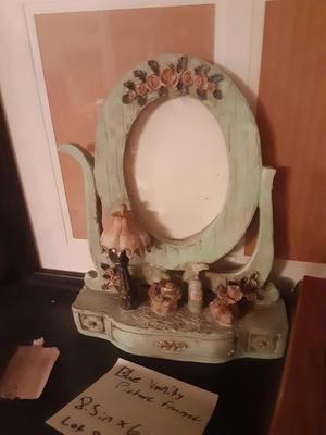 Blue Vanity Picture Frame