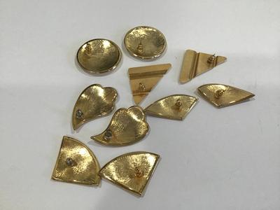 Beatiful Large Vintage Enamel Earrings. Great Condition set of 5