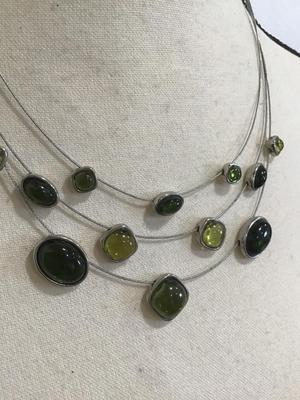 Napier Metal Green Fashion Necklace