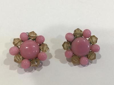 Vintage Japan Earrings Glass
