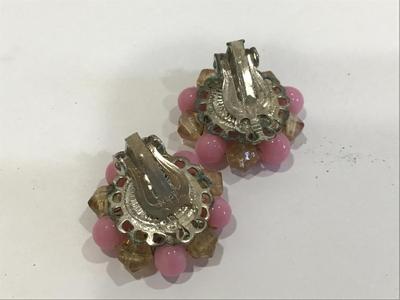 Vintage Japan Earrings Glass