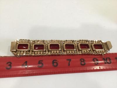 Gorgeous Vintage Rhinestone Safety Chain Designer