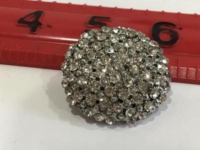 Vintage around Rhinestone Cluster Brooch