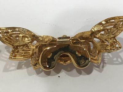 Musi Gold Rhinestone Shoe Clips