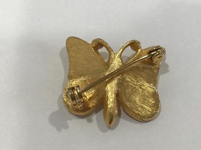 Petite Gold Tone Butterfly pin