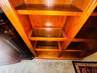 VERY NICE LIT DOUBLE BOOKCASE ( 2 of 2)