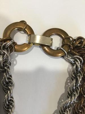 Chunky Mixed Metals Vintage Statement