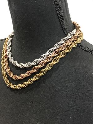 Chunky Mixed Metals Vintage Statement