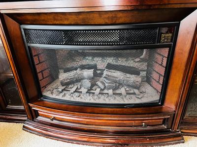 ELECTRIC FIREPLACE MEDIA STAND WITH REMOTE
