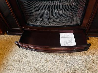 ELECTRIC FIREPLACE MEDIA STAND WITH REMOTE