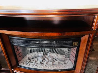 ELECTRIC FIREPLACE MEDIA STAND WITH REMOTE