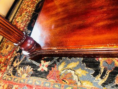 LEGENDS FURNITURE MARBLE TOP COFFEE TABLE WITH A WOOD FRAME