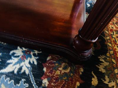 LEGENDS FURNITURE MARBLE TOP COFFEE TABLE WITH A WOOD FRAME