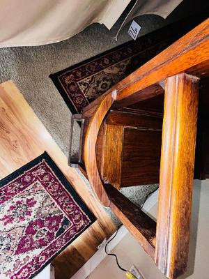 ANTIQUE HALL TREE W/STORAGE UNDER THE SEAT