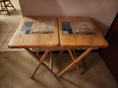 Wooden Foldout Tables