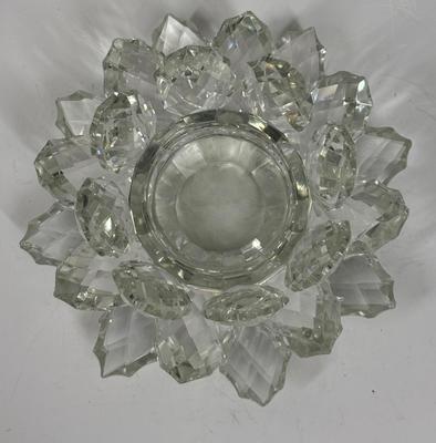 Crystal White Lotus Candle Holders