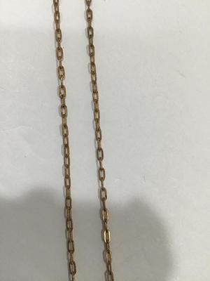 Vintage Art Deco Pink Rhinestone Paper lip Chain