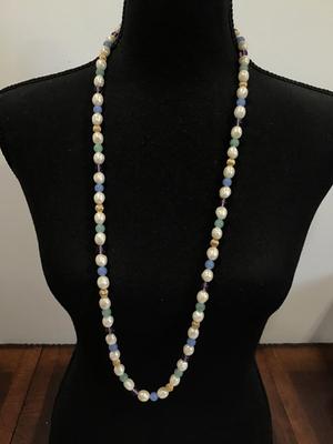 Super Cute Multi Bead Vintage Necklace