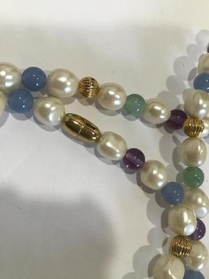 Super Cute Multi Bead Vintage Necklace