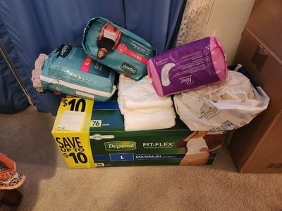 Packs of Adult Diapers