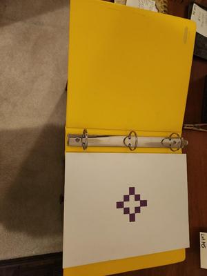 Yellow 3 Ringed Binder