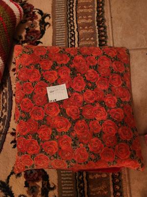 Small Red Rose Pillow