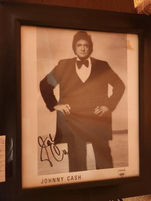 Signed Johnny Cash Picture