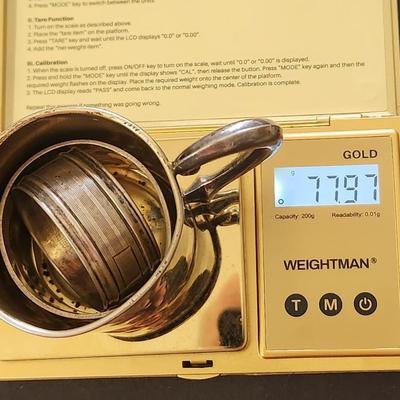 Sterling Silver Cup 2 Napkin Rings 77.97 g