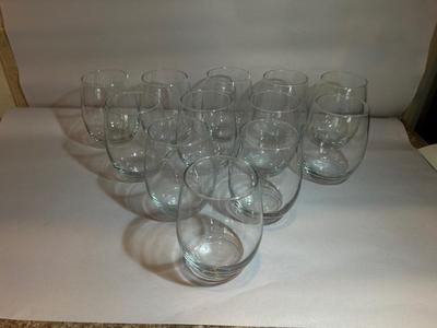 12 STEMLESS WINE GLASSES