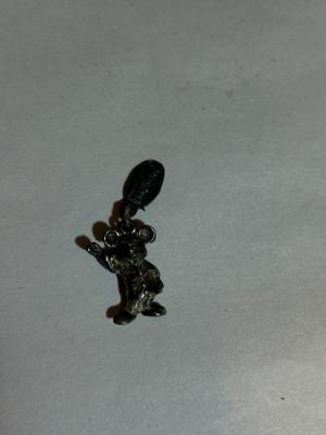 STERLING SILVER DISNEY CHARMS MICKEY MOUSE, TINKERBELL AND DUMBO PLUS AN OCTAGON MIRROR,