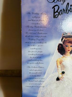 1996 REPRODUCTION WEDDING DAY BARBIE