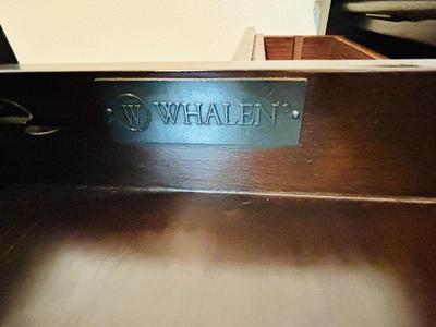 WHALEN FURNITURE MFG HANDSOME L-SHAPED DESK AND SERTA LEATHER? DESK CHAIR